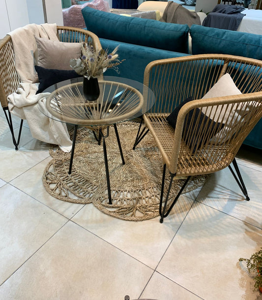 sillon de exterior sillon gervasoni de yute alfombra de yute mesita para balcon juego de sillones para exterior