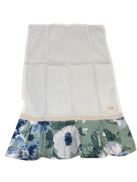 Pack de Repasadores Decorativos x2 - Diseño Floral Vintage y Textura Premium