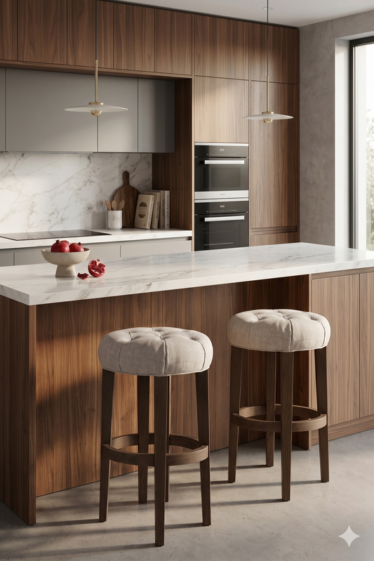 Banquetas altas para barra y cocina de diseño moderno, cómodas y funcionales para espacios contemporáneos.