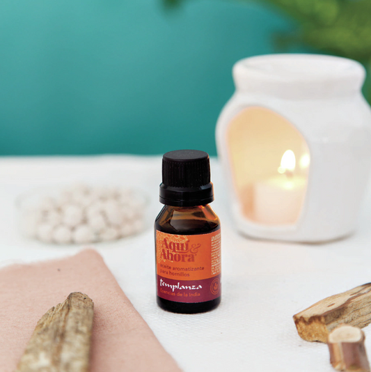 Aceite aromático de Esencias de la India - TEMPLANZA - Aquí y Ahora - 3 cuotas sin interes