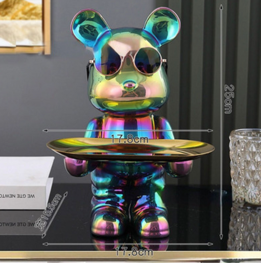 Bandeja Decorativa Tornasolado Bear Edition – “Cool Style” - 3 cuotas sin interes