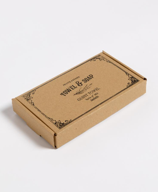 Kit Toalla y Jabón Lavanda – Vista lateral