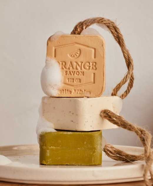 Jabón Orange 125 g – Vista lateral