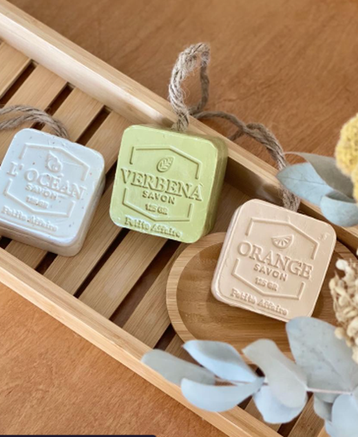 Jabón Verbena 125 g – Detalle textura