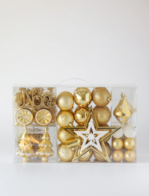 Set completo x 100 piezas doradas - 3 cuotas sin interés