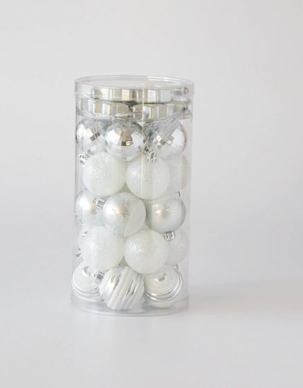 Set esferas x 35 Plateado - 3 cuotas sin interés