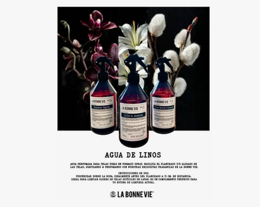 Repuesto de Agua de Lino La Bonne Vie 500 ML – Fragancia Premium para Ropa de Cama en 3 cuotas sin interés