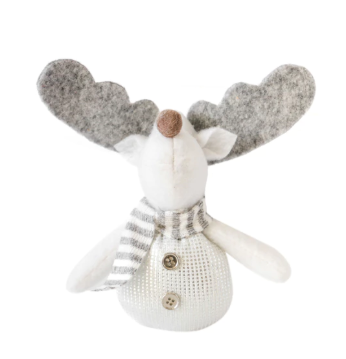 COLECCIÓN 2025 Adorno Colgante Reno plateado Navideño - 3 cuotas sin interés