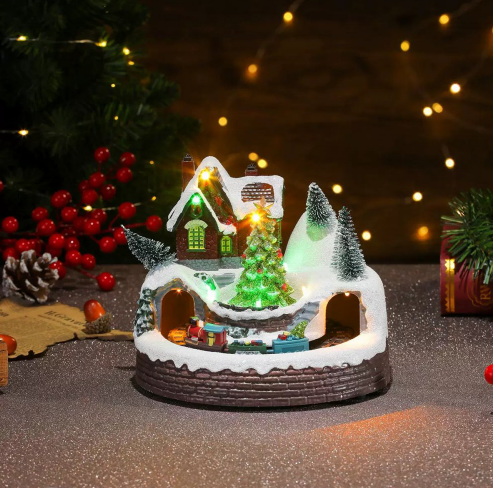 COLECCIÓN 2025 - Casita entre pinos y un tren - 3 cuotas sin interés