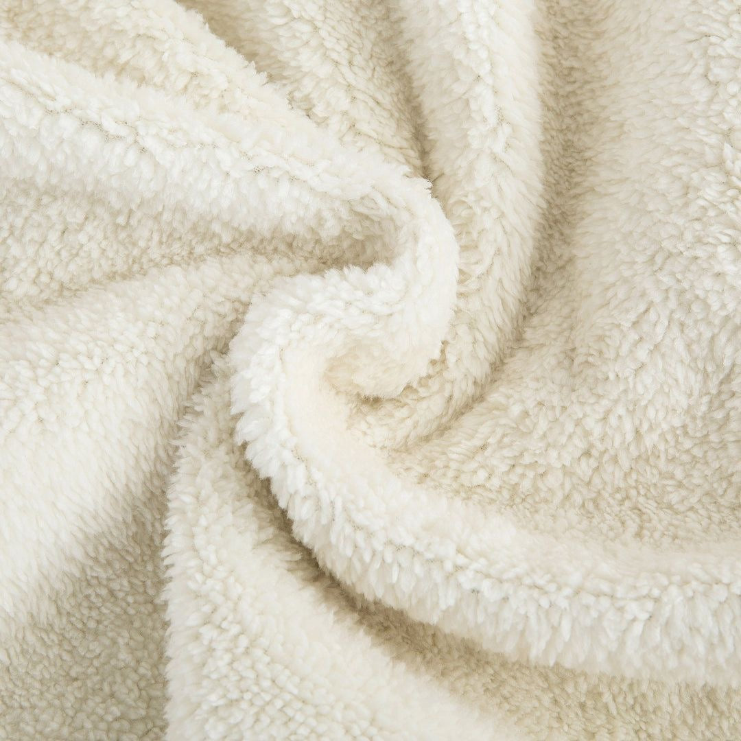 Manta MEDIUM Teddy Blanca