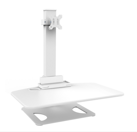 Permite posicionar tu monitor en el ángulo perfecto para mayor comodidad durante el trabajo y videoconferencias, optimizando el espacio de tu escritorio.