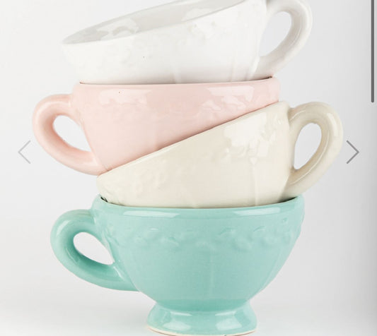 Tazón de cerámica artesanal – Colores pastel - 3 cuotas sin interés