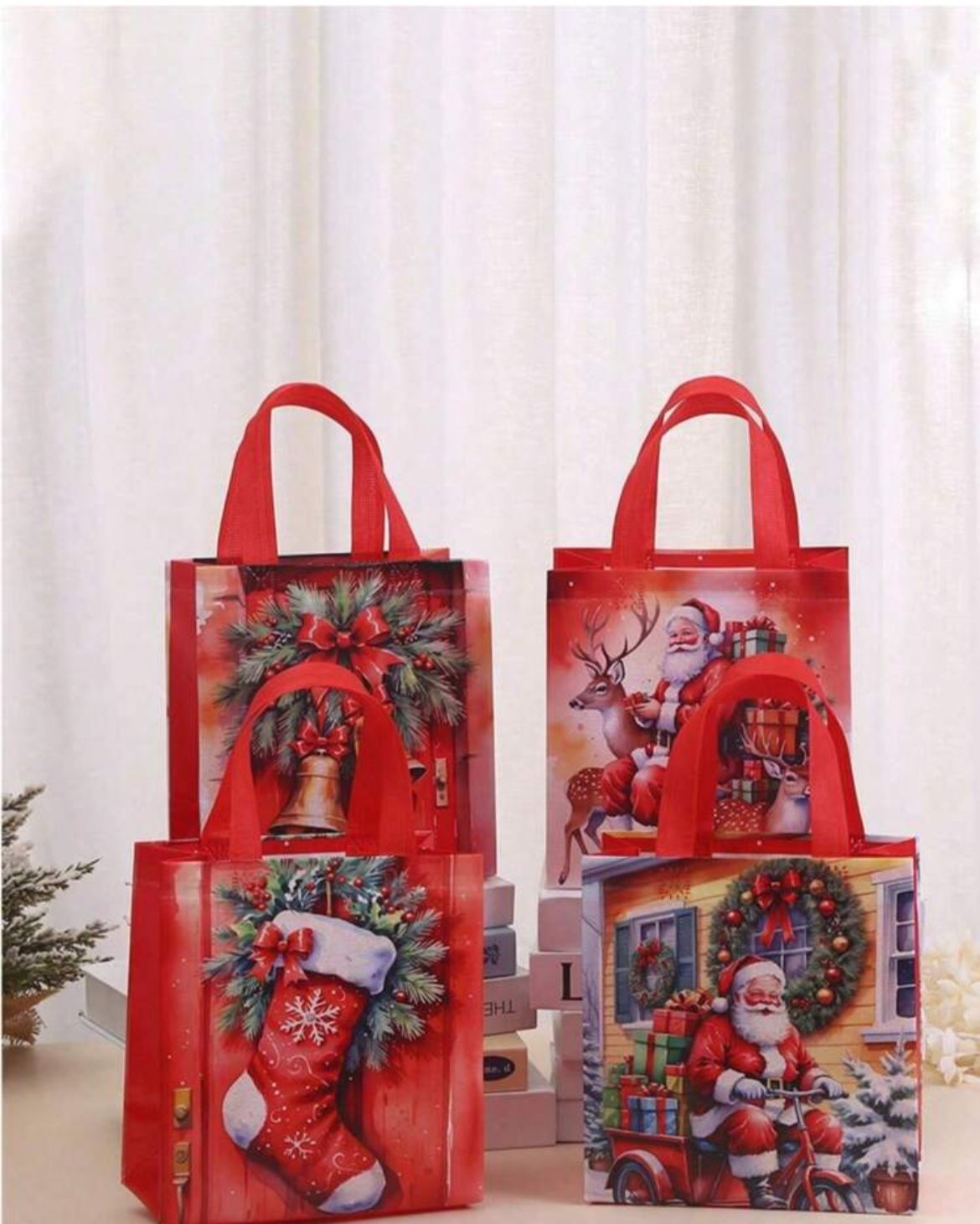 COLECCIÓN 2025 - Bolsita navideña roja - 3 cuotas sin interés