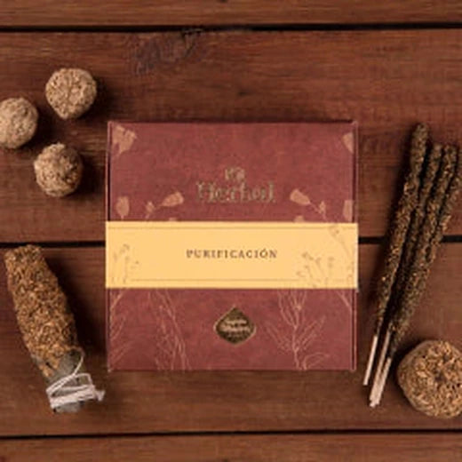 Kit herbal purificación Sagrada Madre con sahumerios de palo santo artesanales