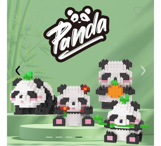 Panda Family DIY - diferentes modelos de pandas en miniatura para armar