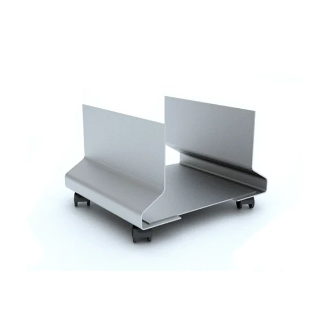 Porta CPU rodante de Archivos Activos gris, de ancho regulable y con ruedas