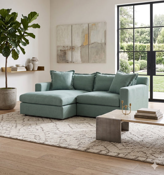 Sillón esquinero Enrique tapizado a medida – sofá en L clásico y cómodo para living | Tienda de Banquitos