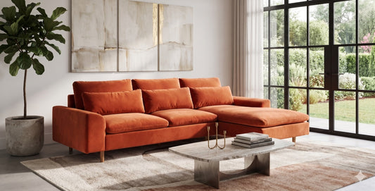 Sillón esquinero Mirror tapizado a medida – sofá en L contemporáneo y cómodo para living amplio | Tienda de Banquitos