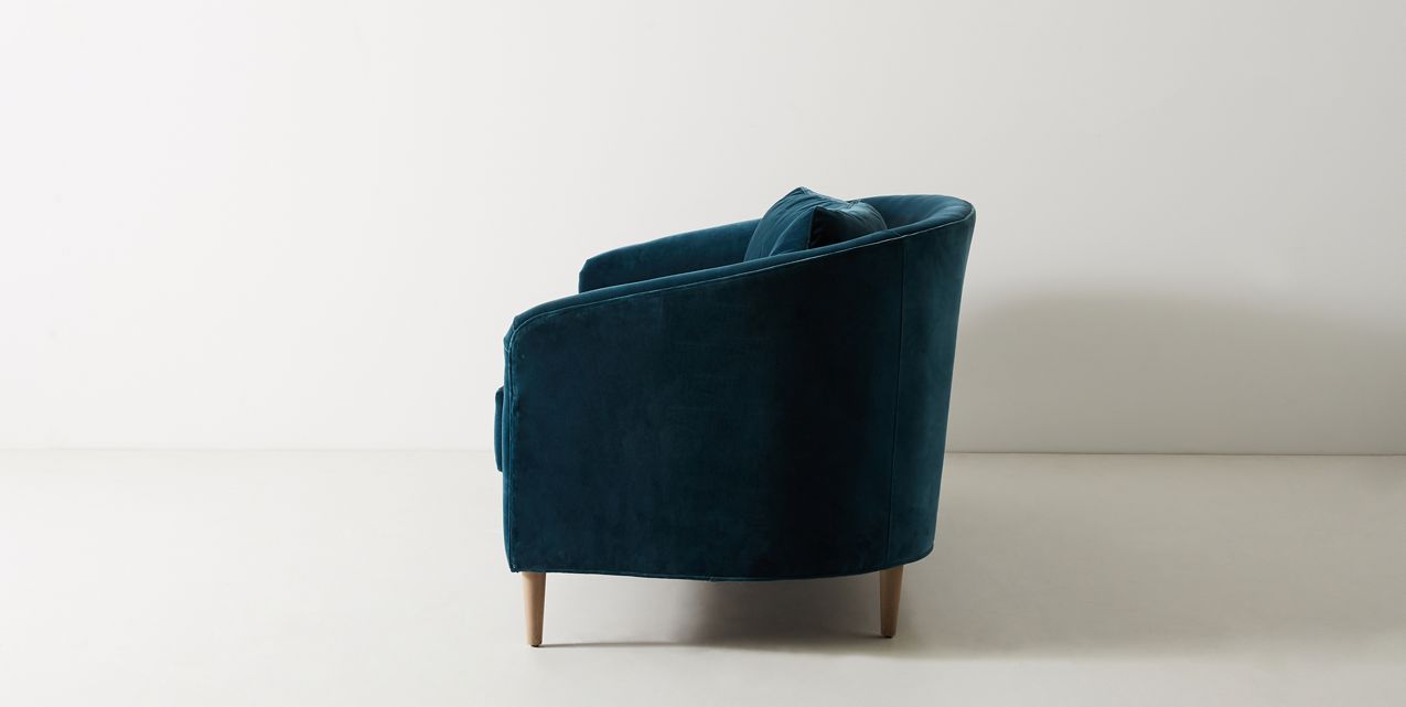 Sillón de dos cuerpos color azul