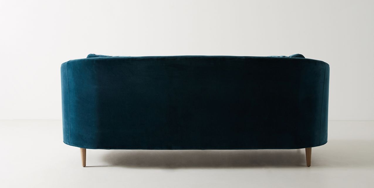 Sillón de dos cuerpos color azul