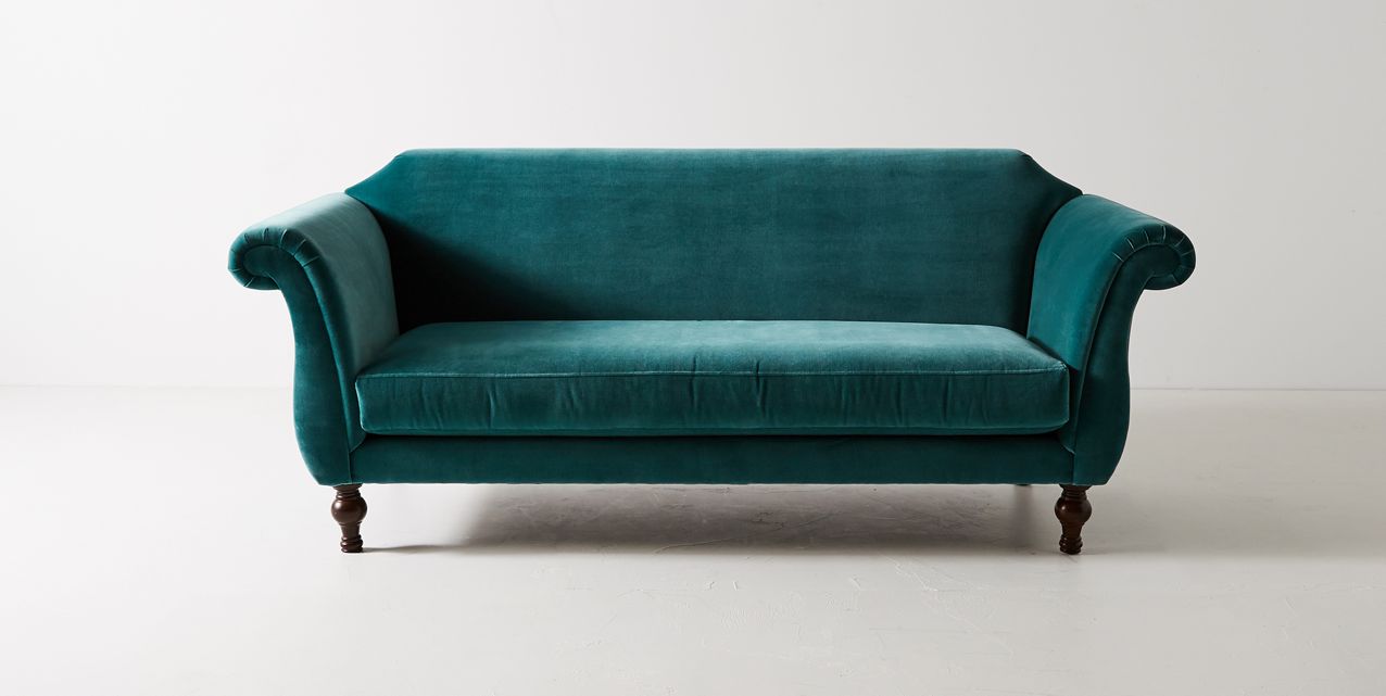 sillon de dos cuerpos vintage color verde