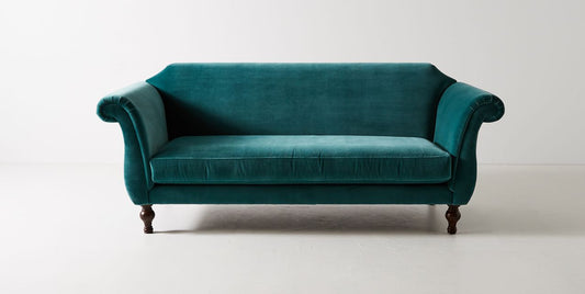 sillon de dos cuerpos vintage color verde