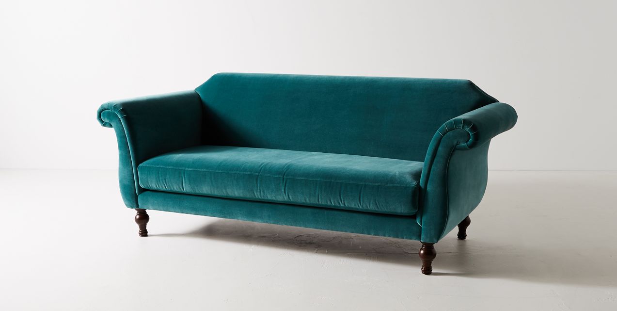 sillon de dos cuerpos vintage color verde