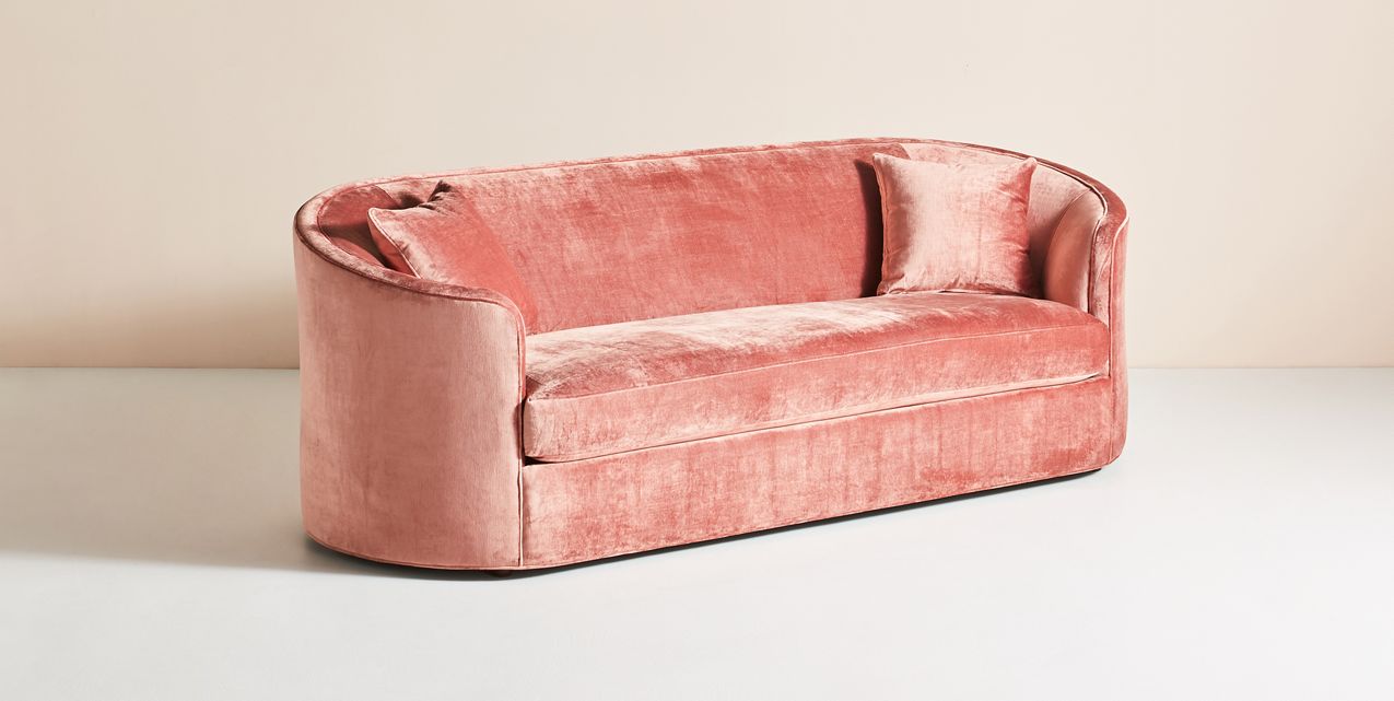 Sillón moderno color rosa