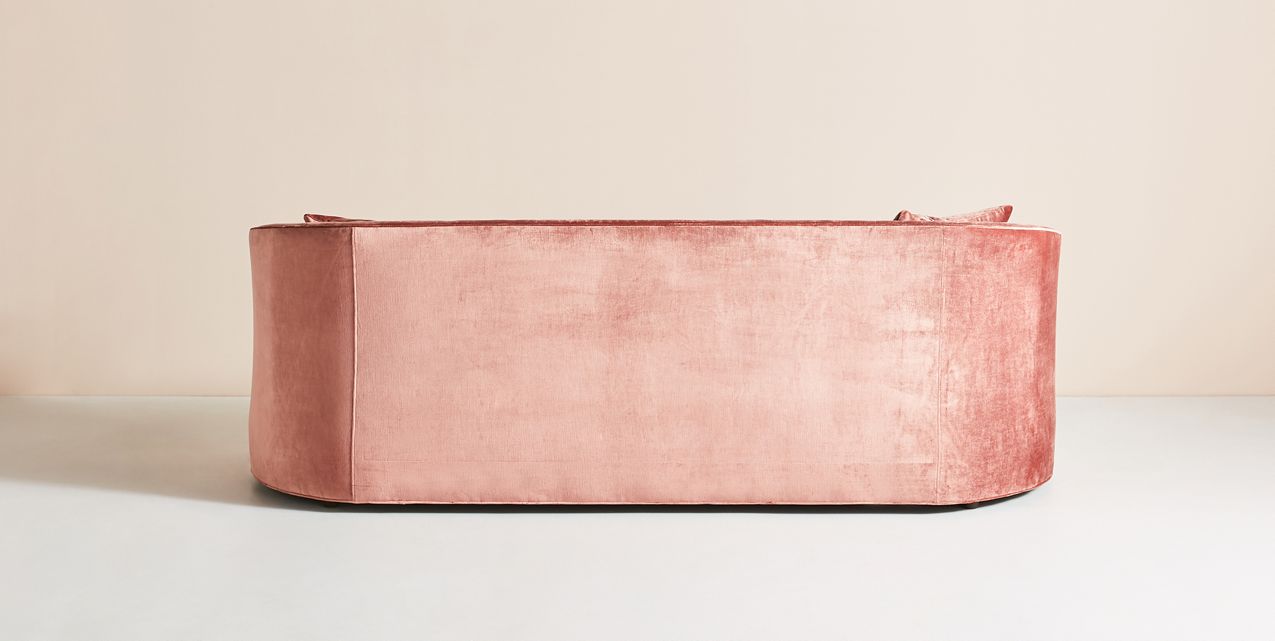 Sillón moderno color rosa