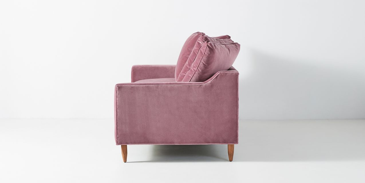 Sillón de dos cuerpos moderno color rosa