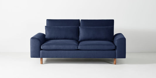 Sillón de dos cuerpos moderno color azul