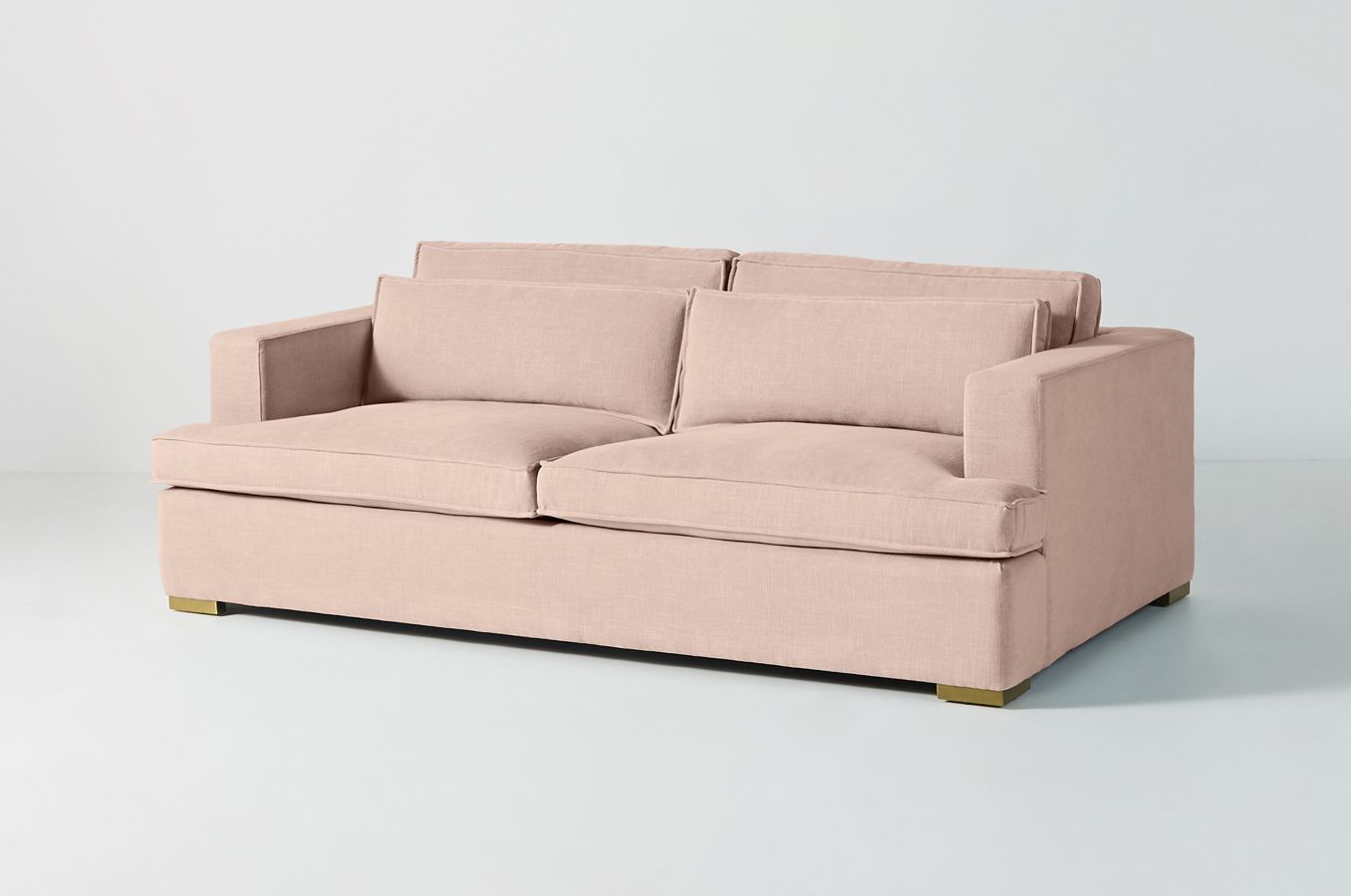 Sillón de dos cuerpos color rosa