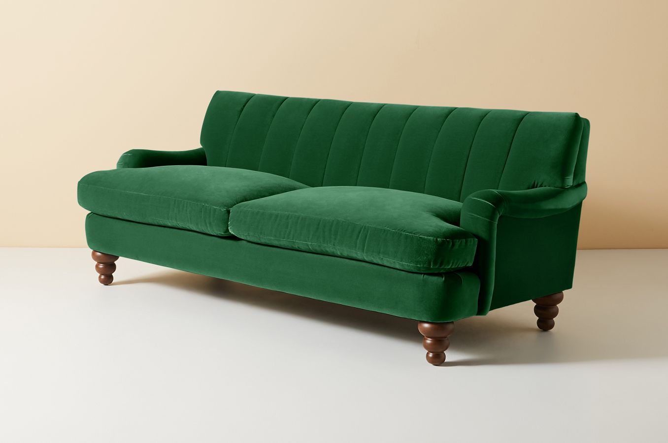 Sillón de dos cuerpos color verde