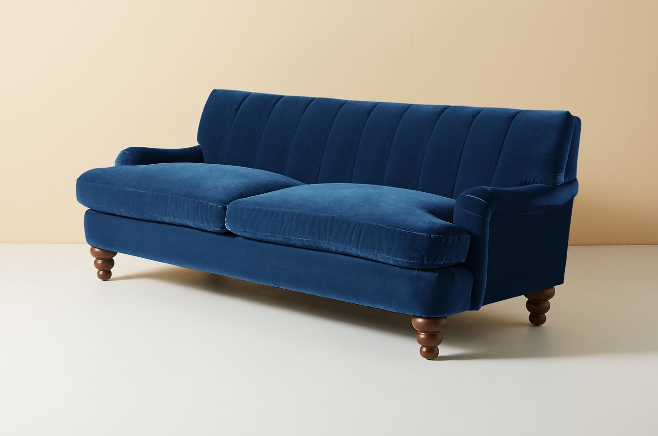 Sillón de dos cuerpos color azul