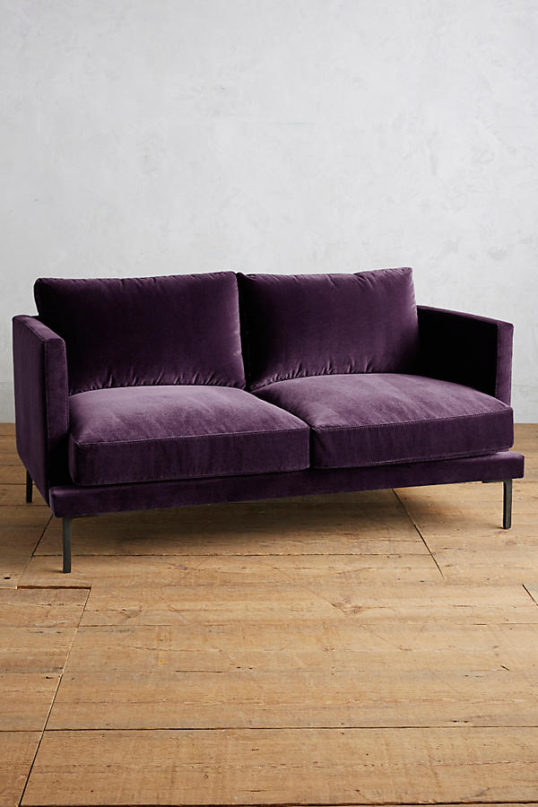 Sillon de dos cuerpos violeta oscuro