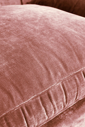 Sillón de tres cuerpos estilo vintage color rosa