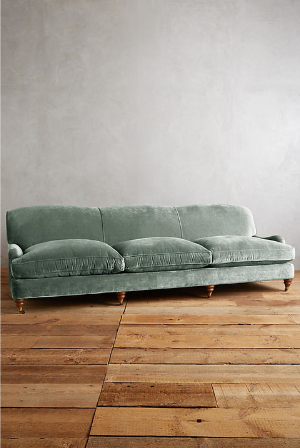 Sillón de tres cuerpos estilo vintage color verde agua