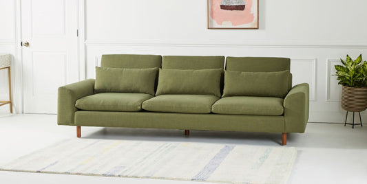 Sofá Mirror en living de cliente con tapizado neutro, proyecto residencial - Tienda de Banquitos