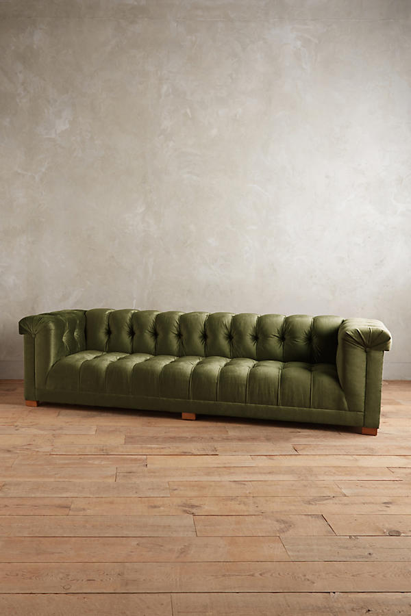 Sillon de tres cuerpos verde