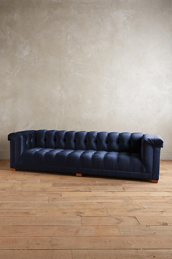 Sillon de tres cuerpos azul oscuro
