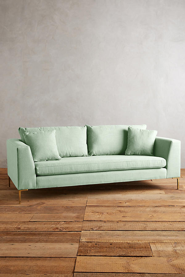 Sillón dos cuerpos moderno color verde agua