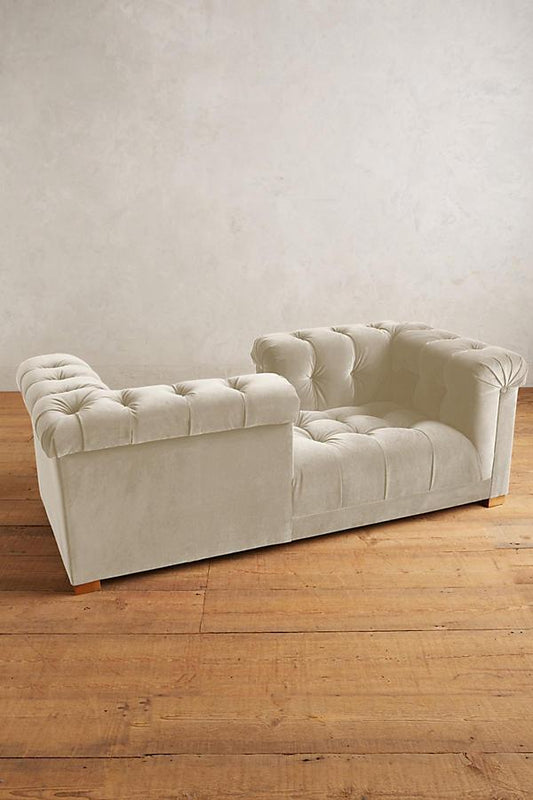 Sillon de dos cuerpos crema