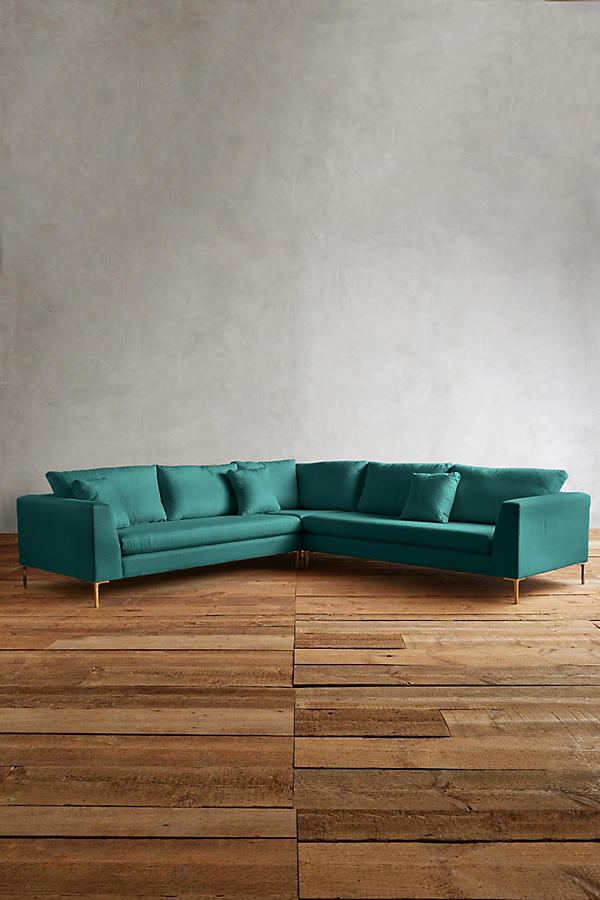 Sillon esquinero turquesa
