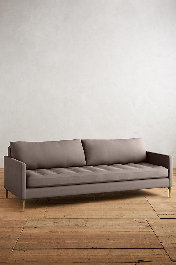 Sillón de dos cuerpos estilo moderno color gris