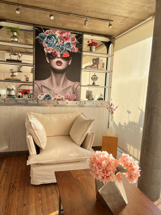 Sillón Comfy crema de Tienda de Banquitos — diseño nube con funda lavable, fabricado a medida en Buenos Aires