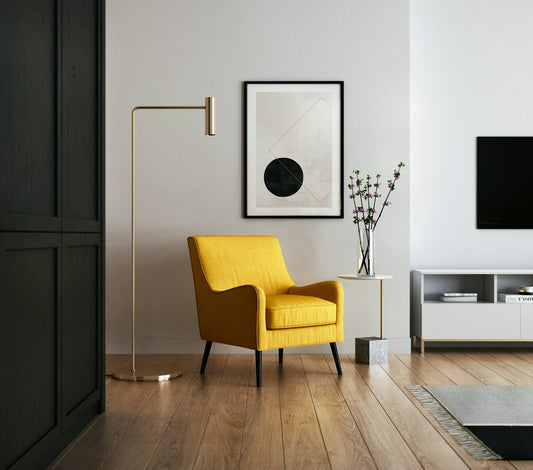 Proyecto residencial de diseño de interiores con sillones tapizados a medida — Tienda de Banquitos