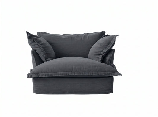 Sillón Comfy, diseño envolvente con almohadones sueltos extra mullidos