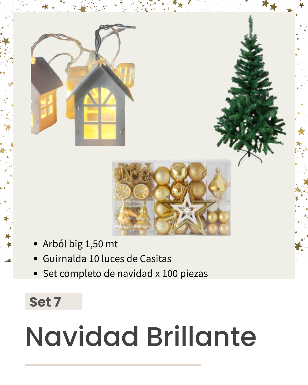 COLECCIÓN CYBERMONDAY - COMBO 7 - Navidad Brillante - 6 cuotas sin interés