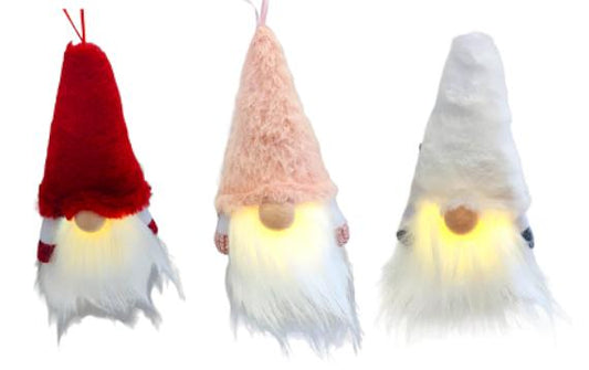Gnomo colgante con luz LED - 3 cuotas sin interés