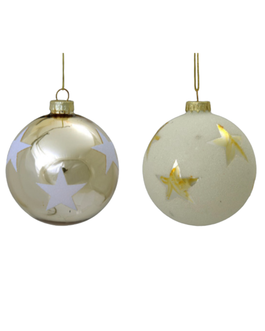 Set esferas navideñas x4 doradas - 3 cuotas sin interés